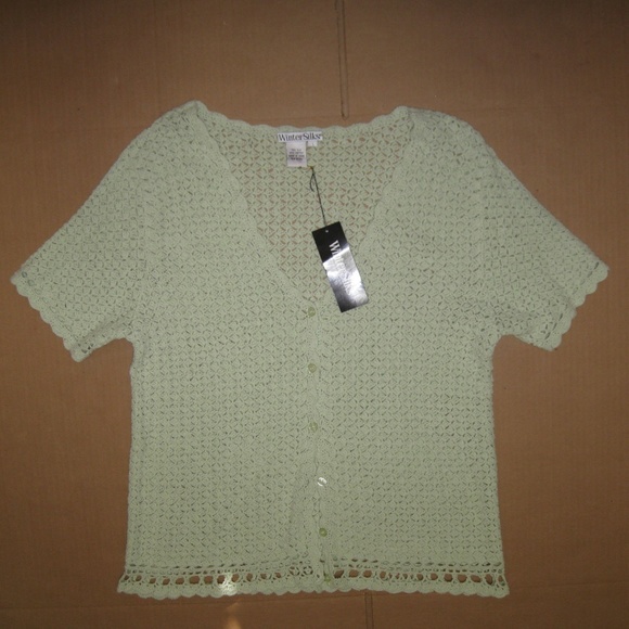 WinterSilks Woman Top NEW!    Green   Large - Picture 1 of 2